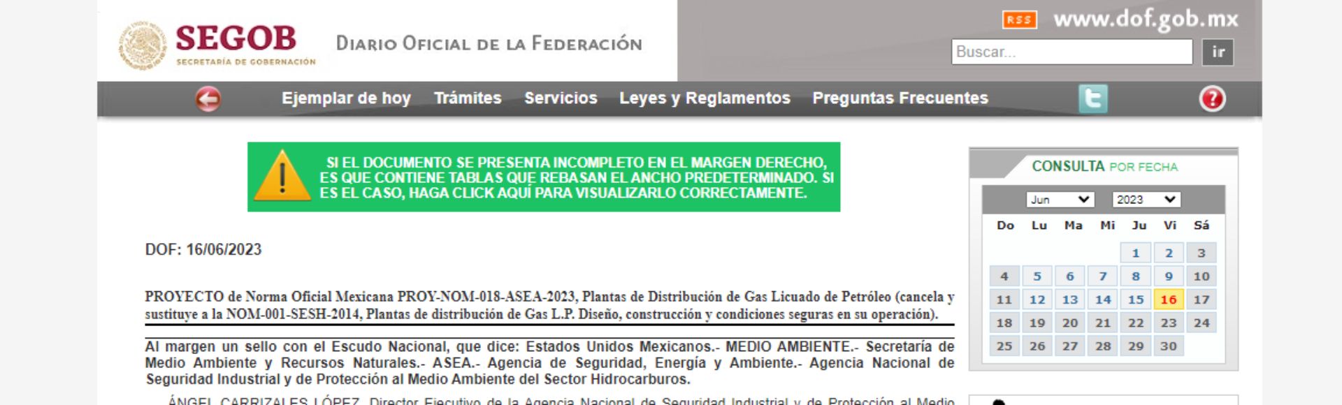 NOM PROY-NOM-018-ASEA-2023
